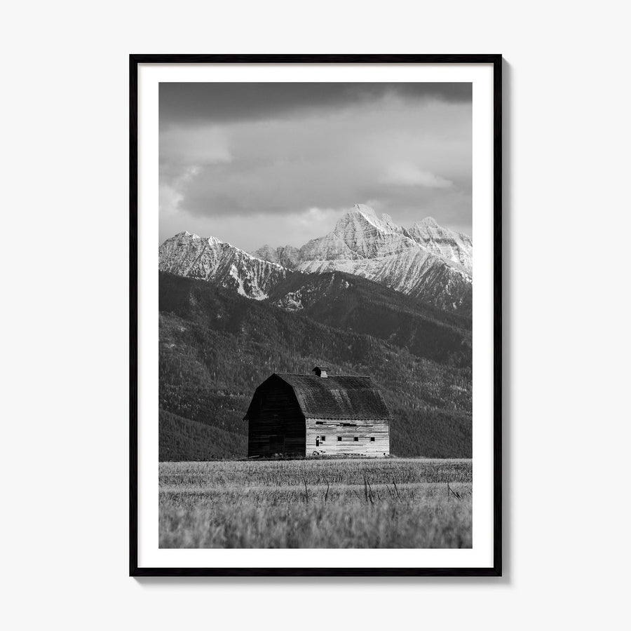 Montana Photo No 1 Poster, framed poster mockup, white border
