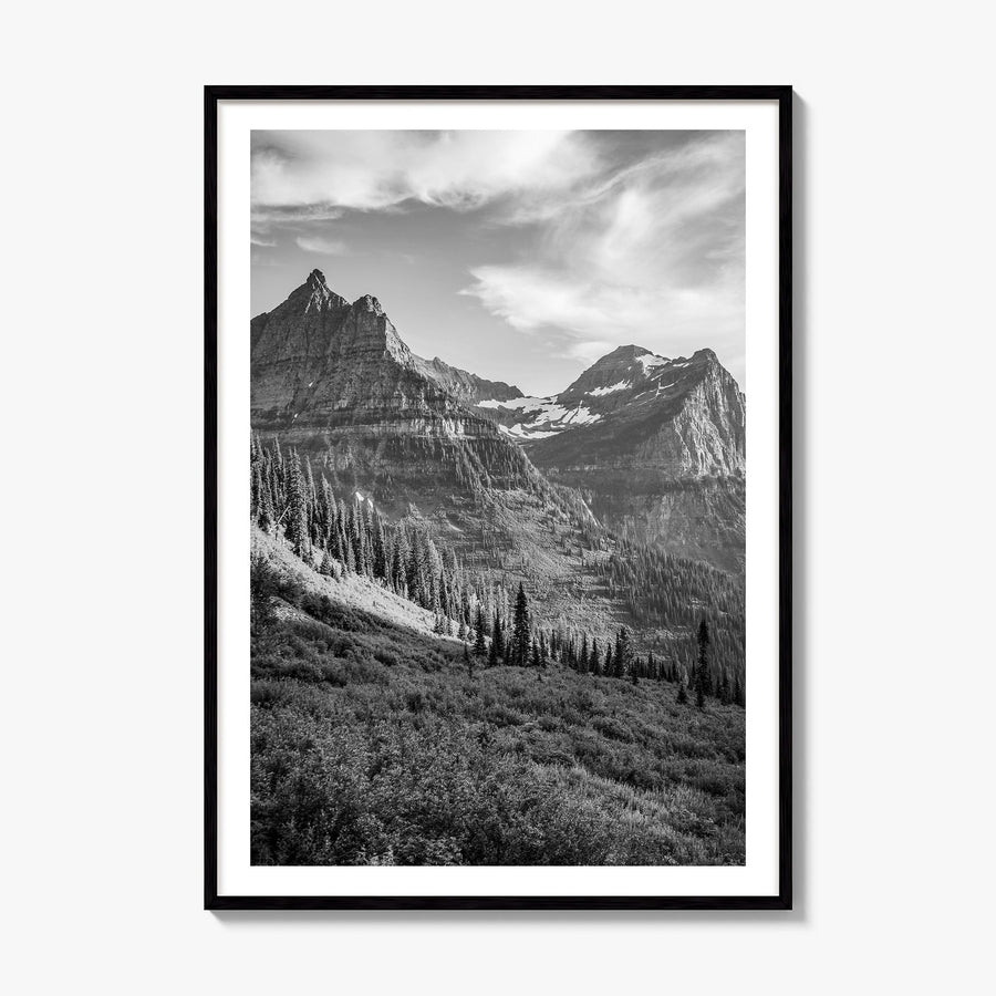 Montana Photo No 3 Poster, framed poster mockup, white border