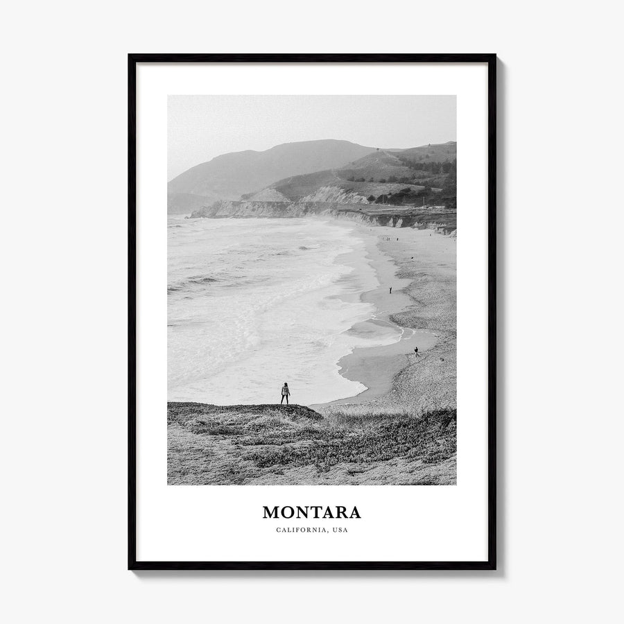 Montara Classic Poster, framed poster mockup