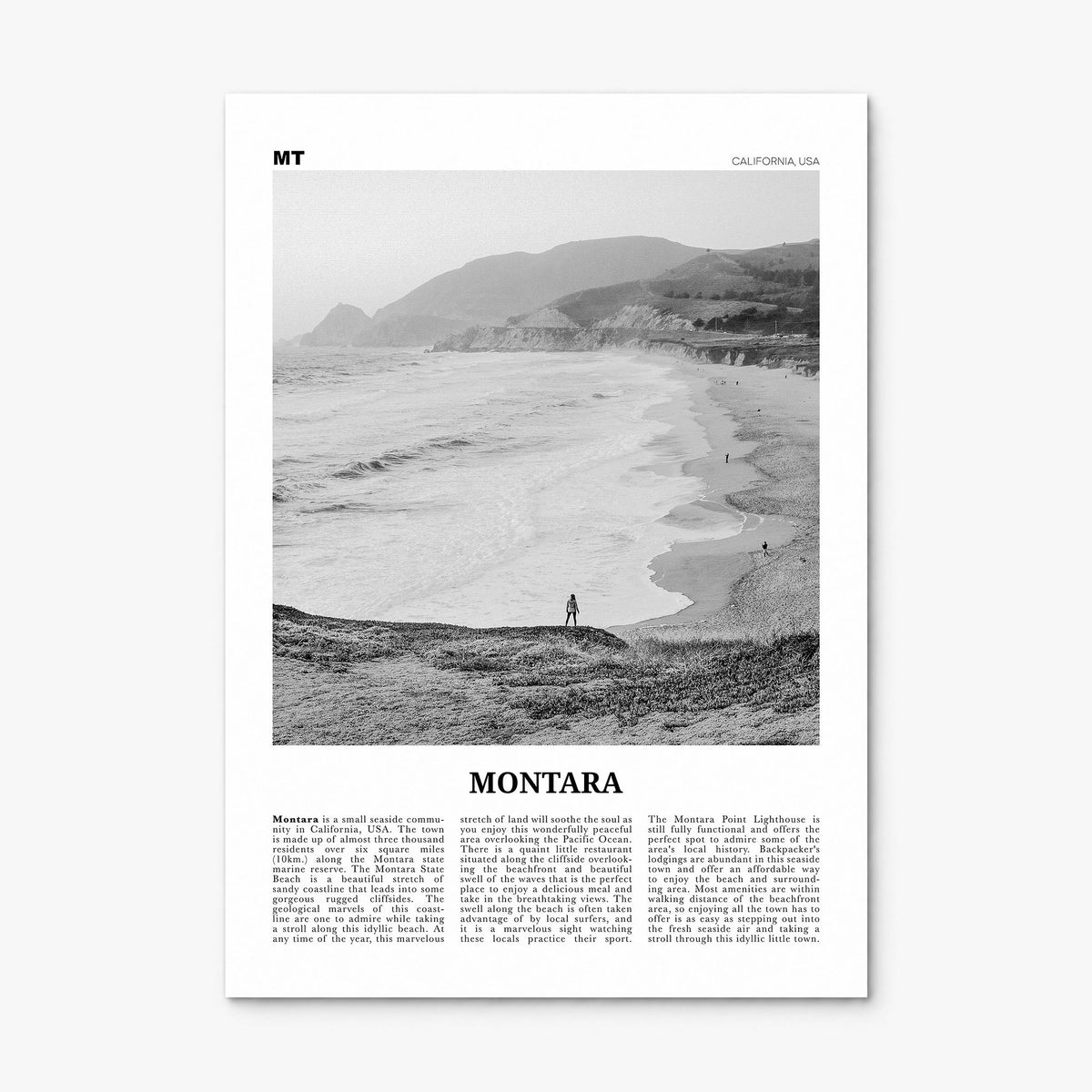Montara Newspaper Poster, print only (unframed)
