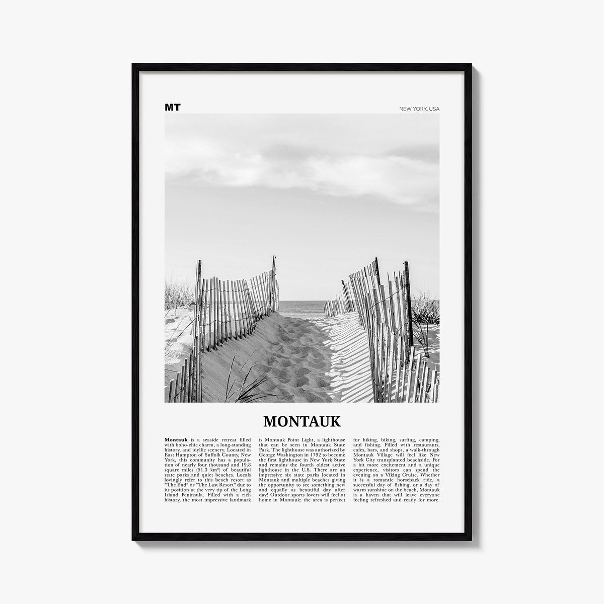Montauk Newspaper No 1 Poster