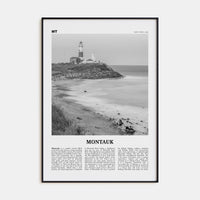 Montauk No 2 Poster None / 8x12 in Nbourhood Travel B&W Poster