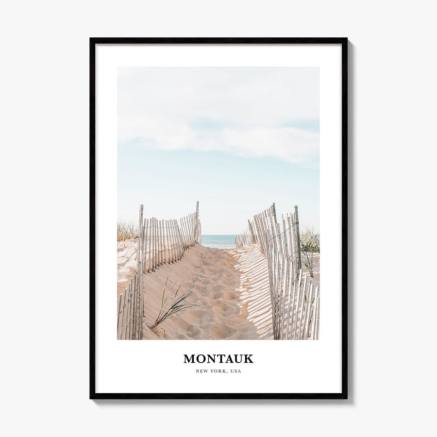 Montauk Classic Poster, framed poster mockup