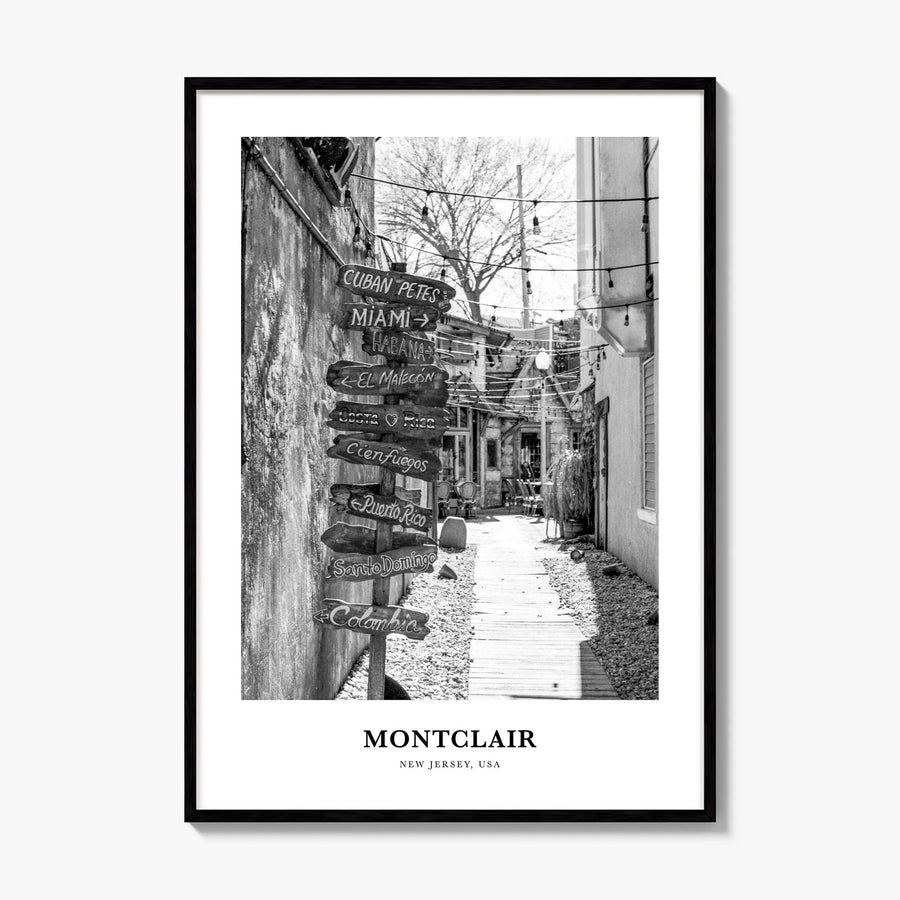 Montclair Classic Poster, framed poster mockup