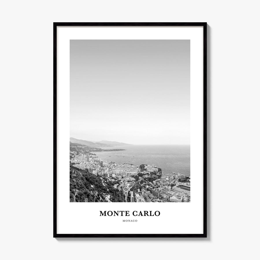 Monte Carlo Classic Poster, framed poster mockup