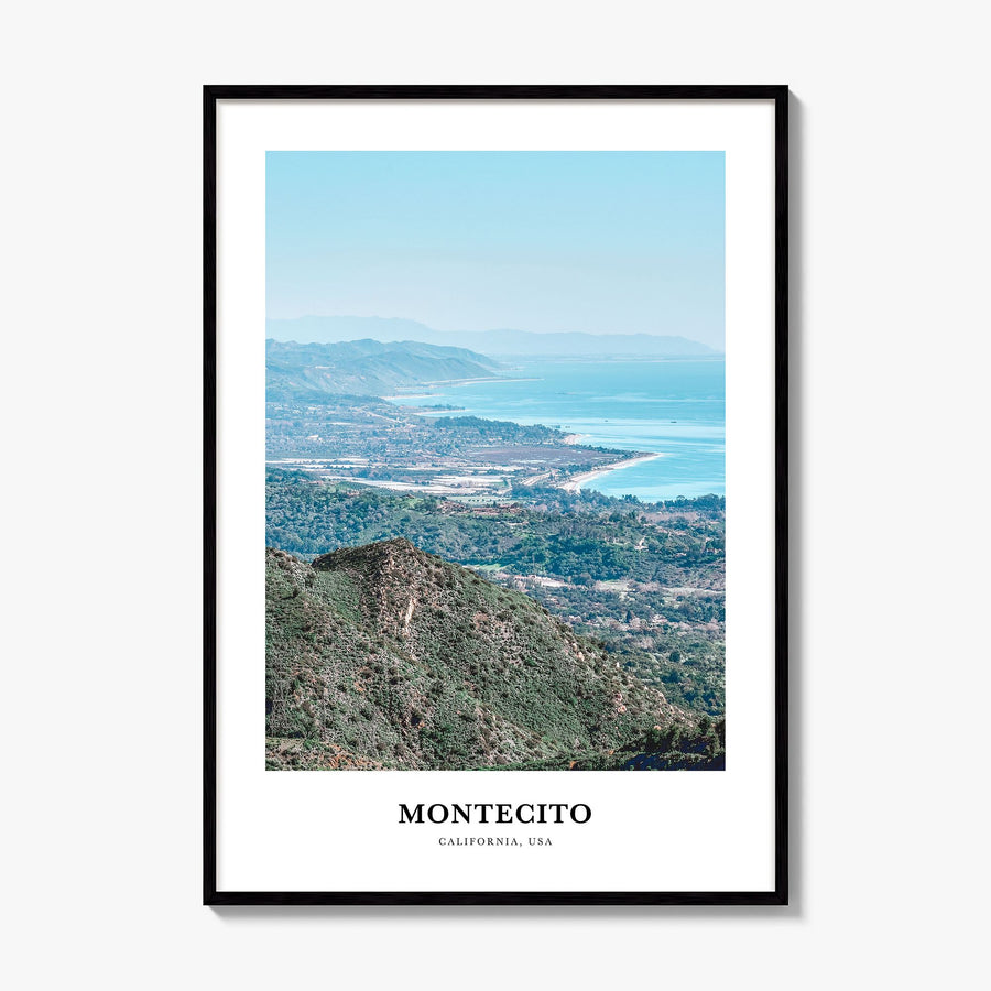 Montecito Classic Poster, framed poster mockup