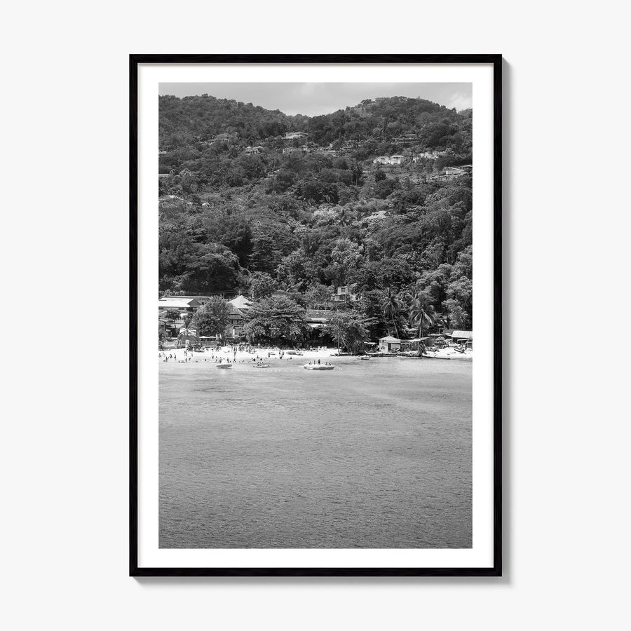 Montego Bay Photo Poster, framed poster mockup, white border