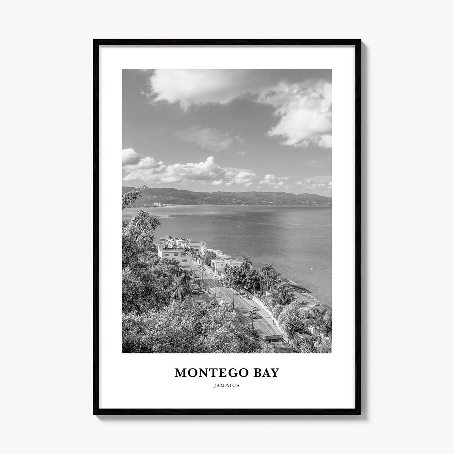Montego Bay Classic Poster, framed poster mockup