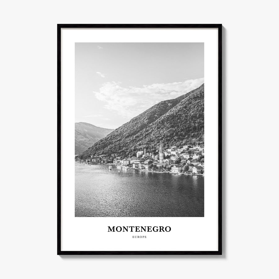 Montenegro Classic Poster, framed poster mockup