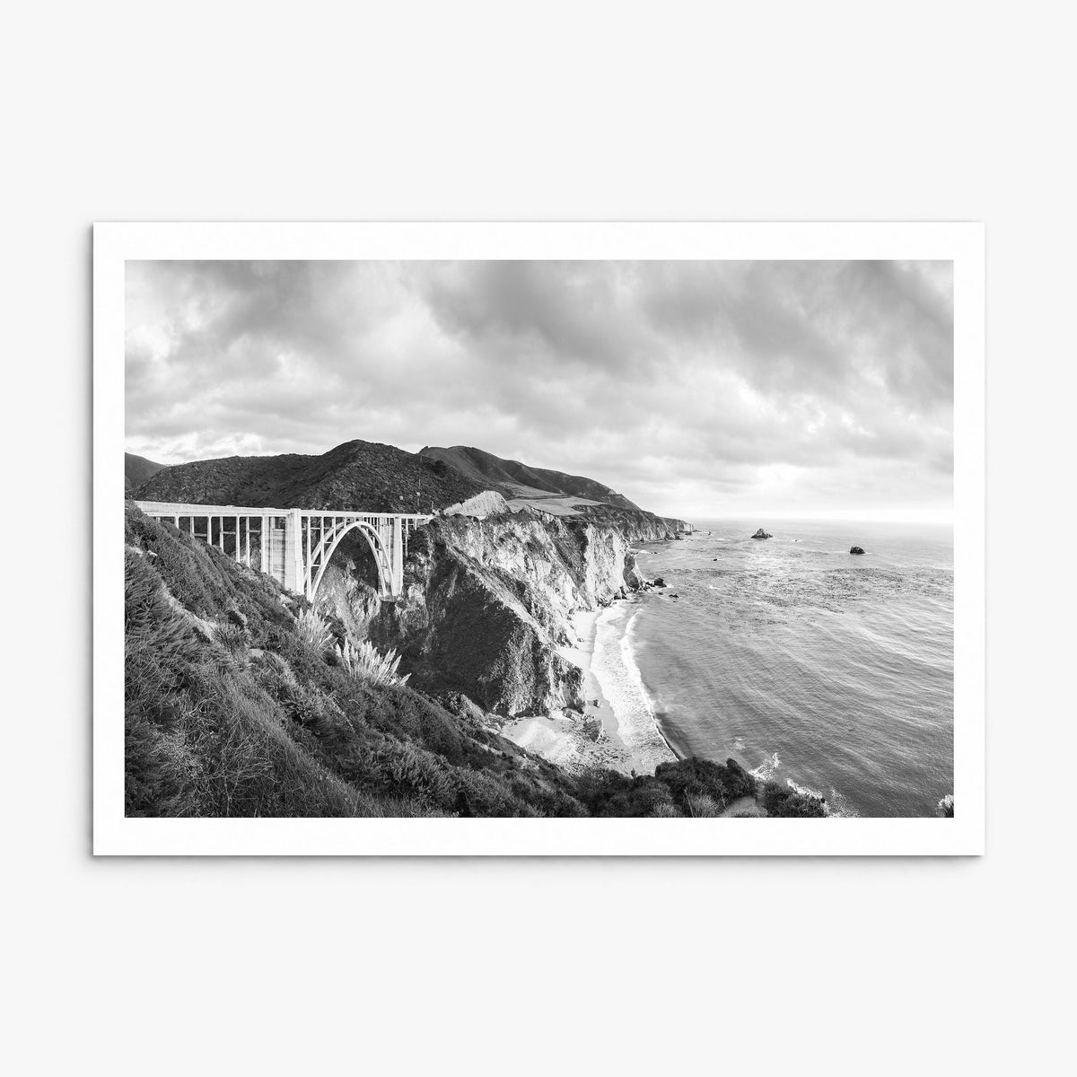 Monterey, California Photo Poster, print only (unframed), white border