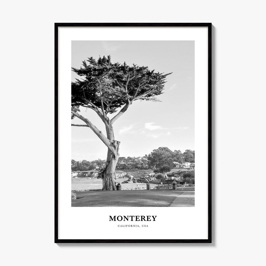 Monterey, California Classic Poster, framed poster mockup