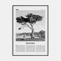 Monterey Poster None / 8x12 in Nbourhood Travel B&W Poster