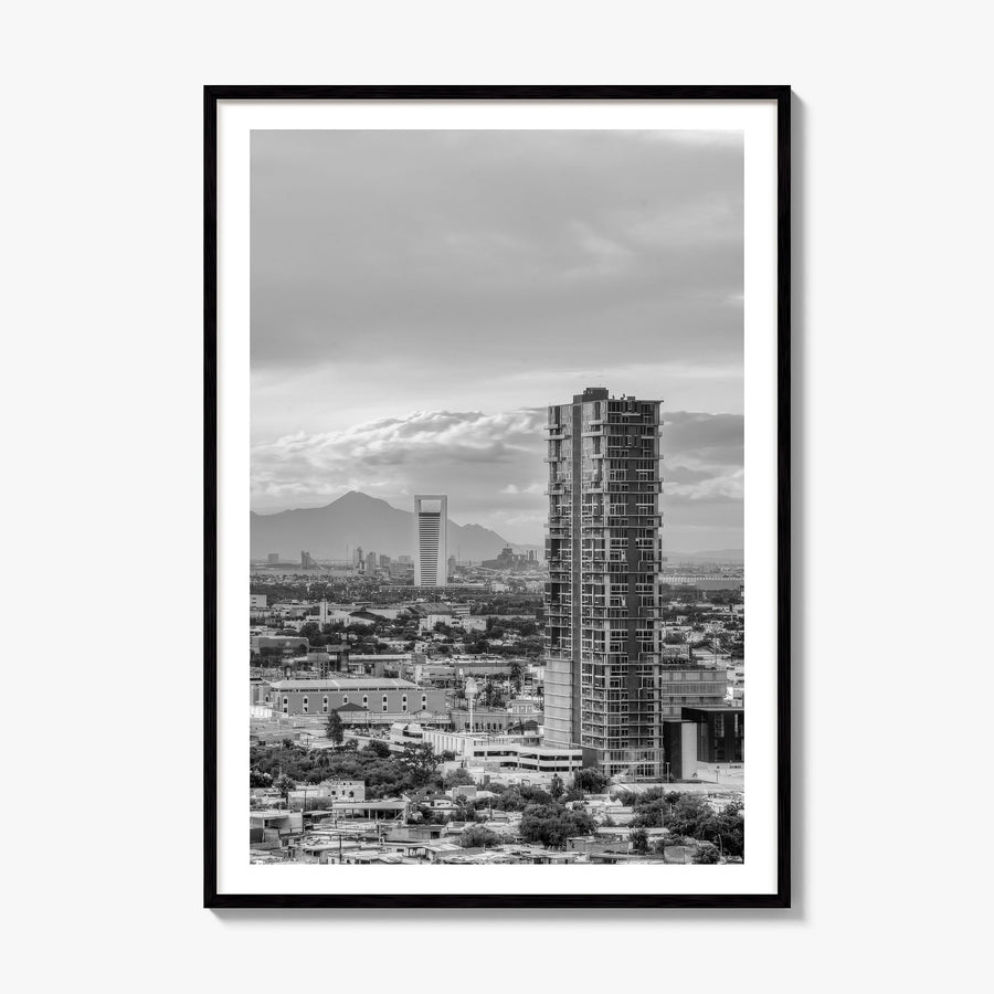 Monterrey Photo Poster, framed poster mockup, white border