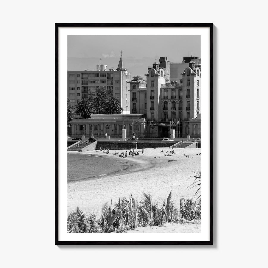 Montevideo Photo Poster, framed poster mockup, white border