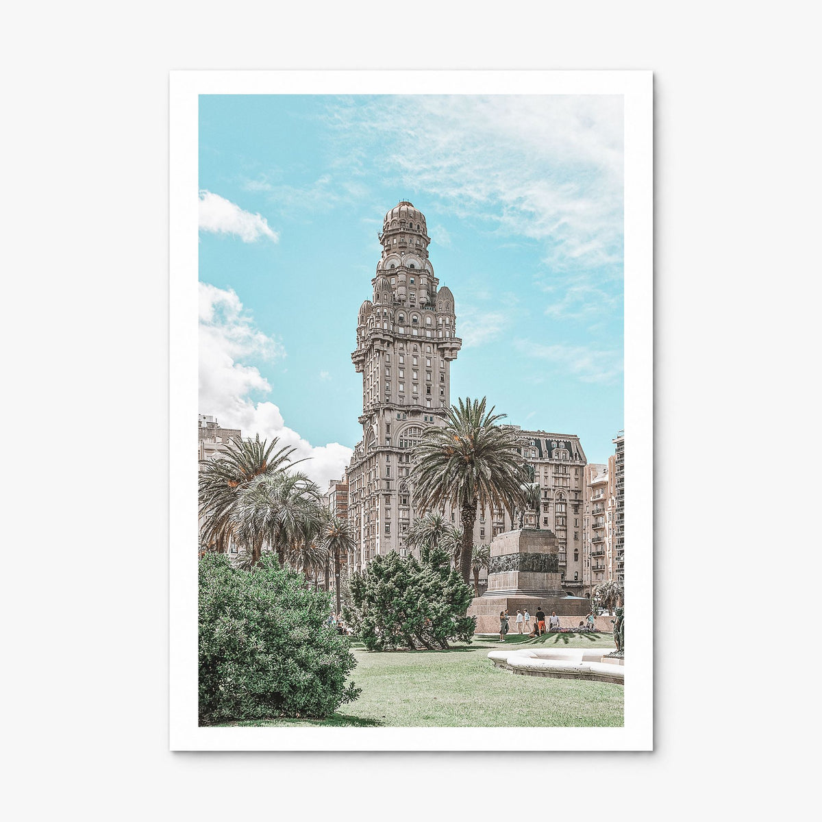Montevideo Photo Poster, print only (unframed), white border