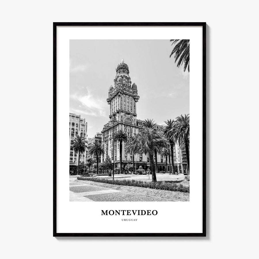 Montevideo Classic Poster, framed poster mockup