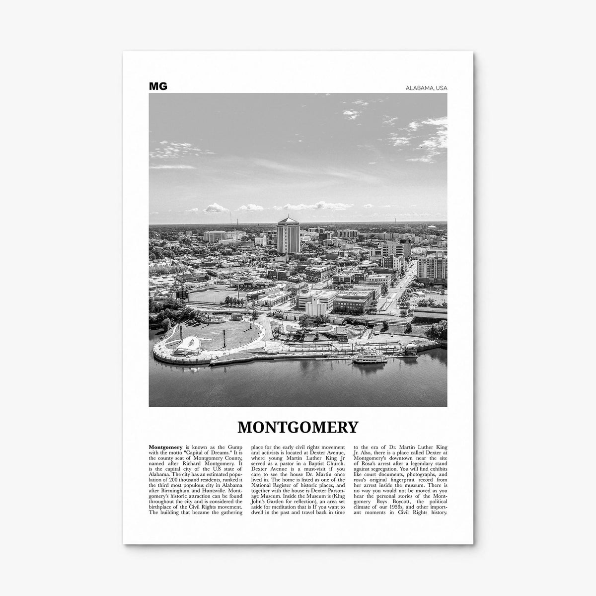 Montgomery Newspaper Poster, print only (unframed)