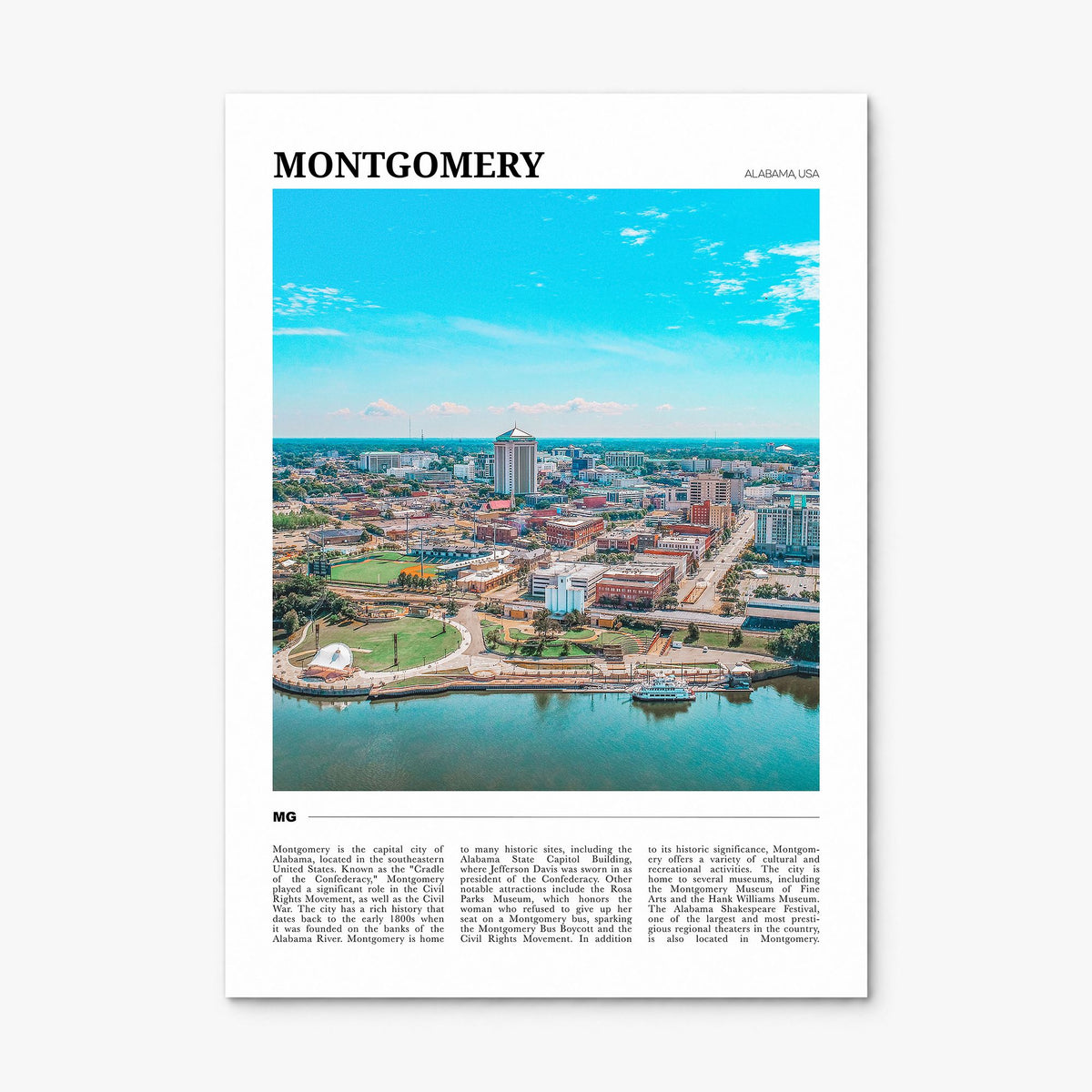 Montgomery Travel Poster, print only (unframed)