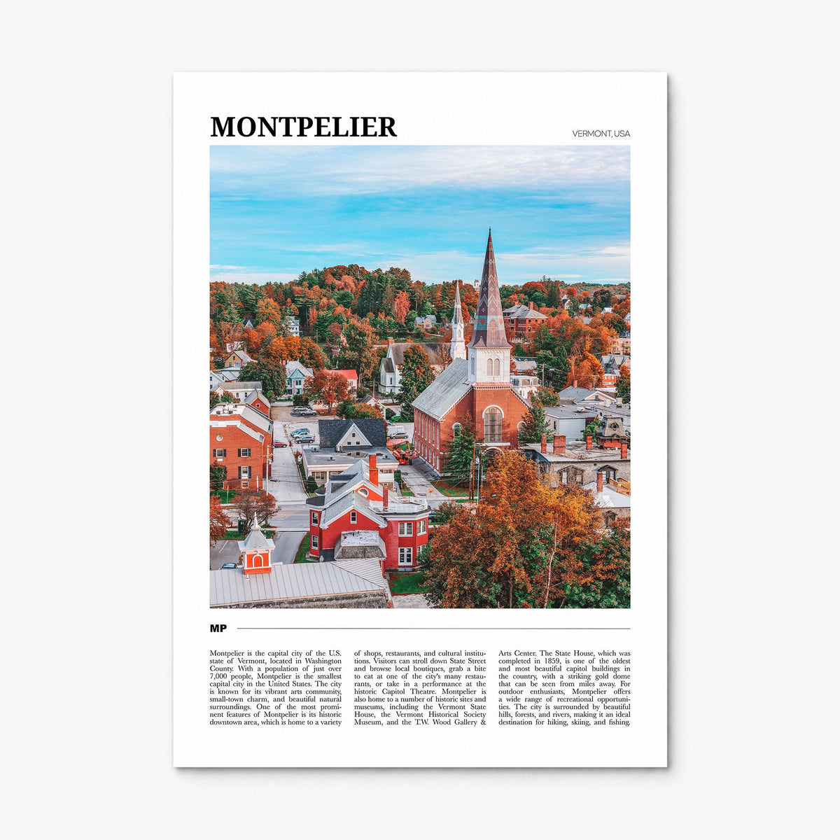 Montpelier Travel Poster, print only (unframed)