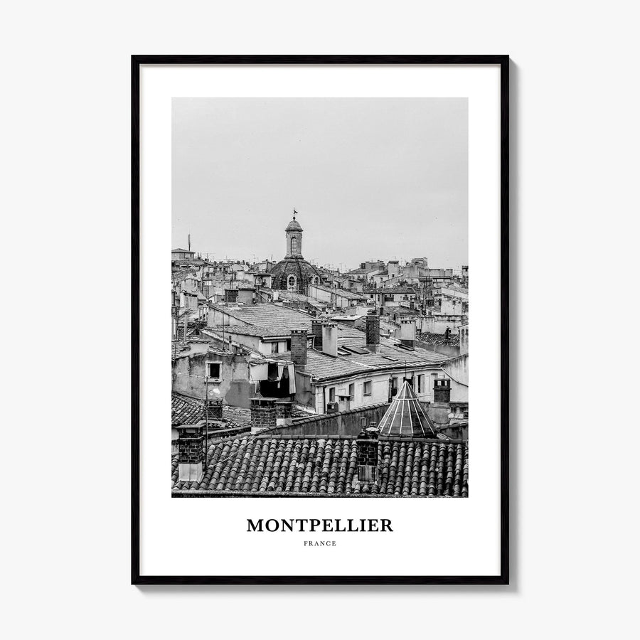 Montpellier Classic Poster, framed poster mockup