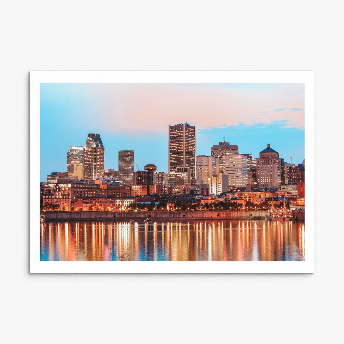 Montreal Photo Poster, print only (unframed), white border