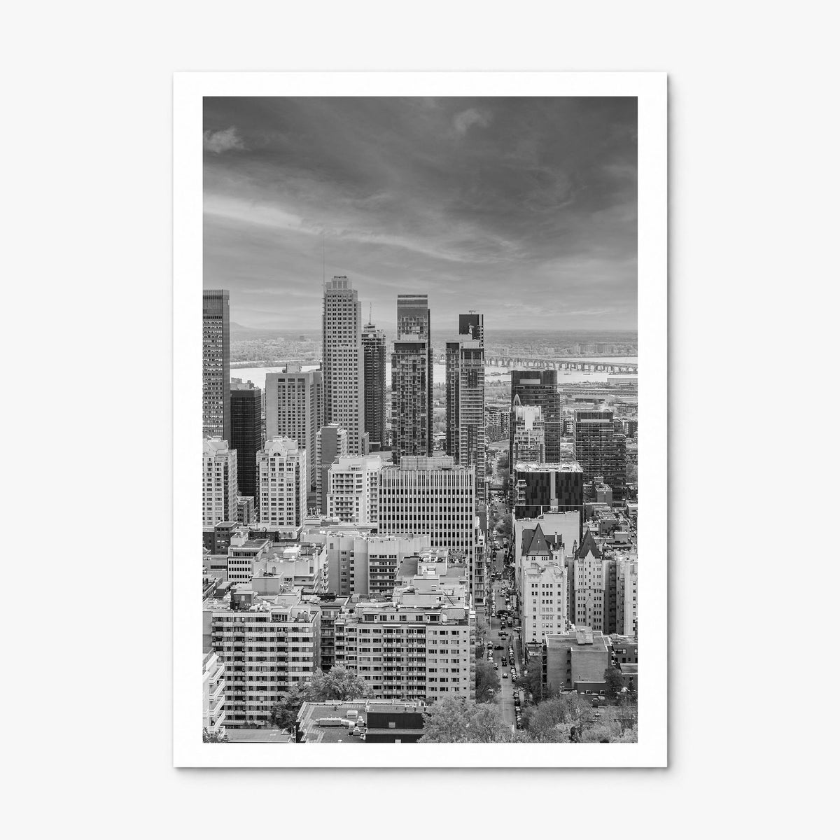 Montreal Photo Poster, print only (unframed), white border