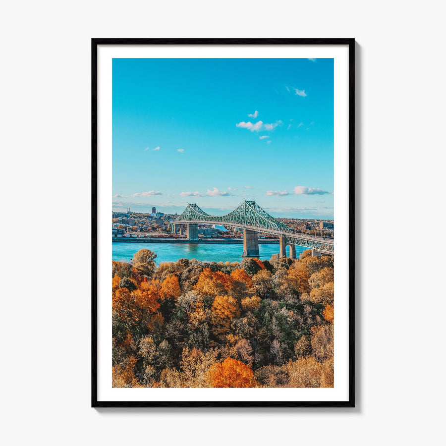 Montreal Photo No 1 Poster, framed poster mockup, white border