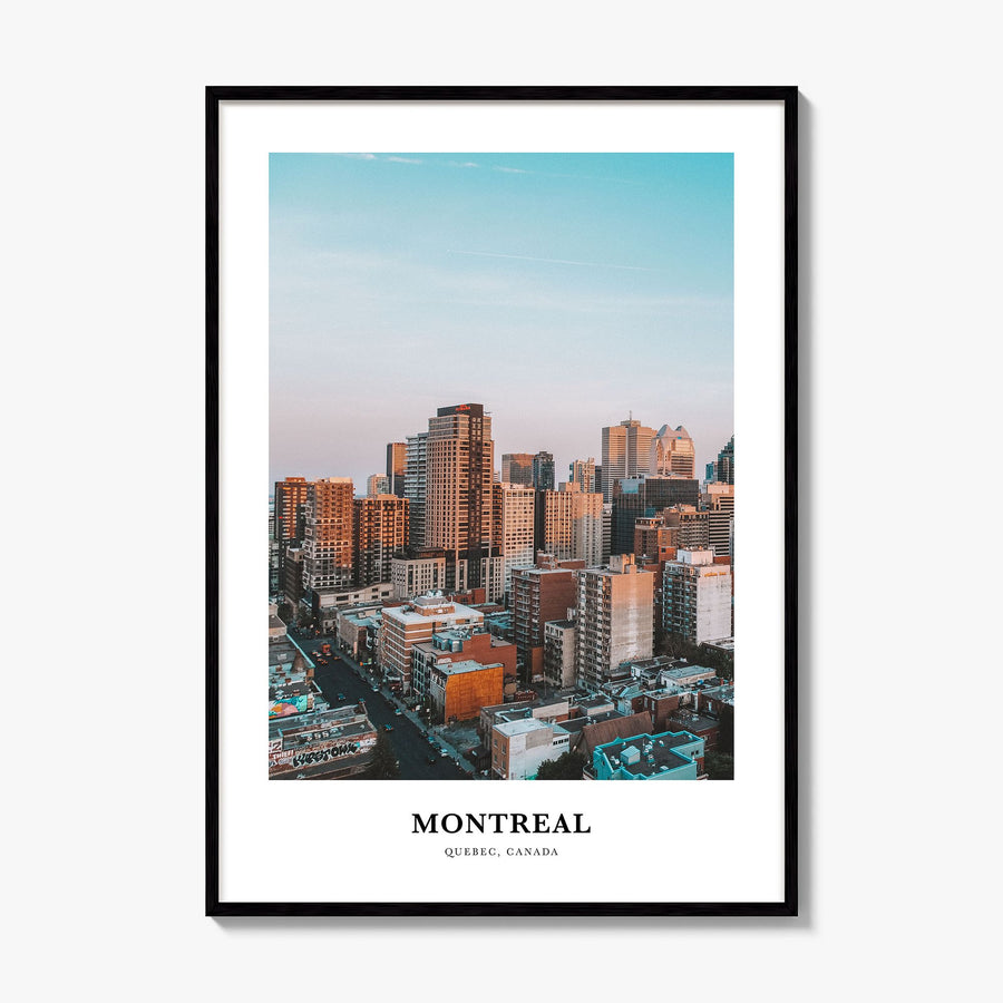 Montreal Classic No 1 Poster, framed poster mockup