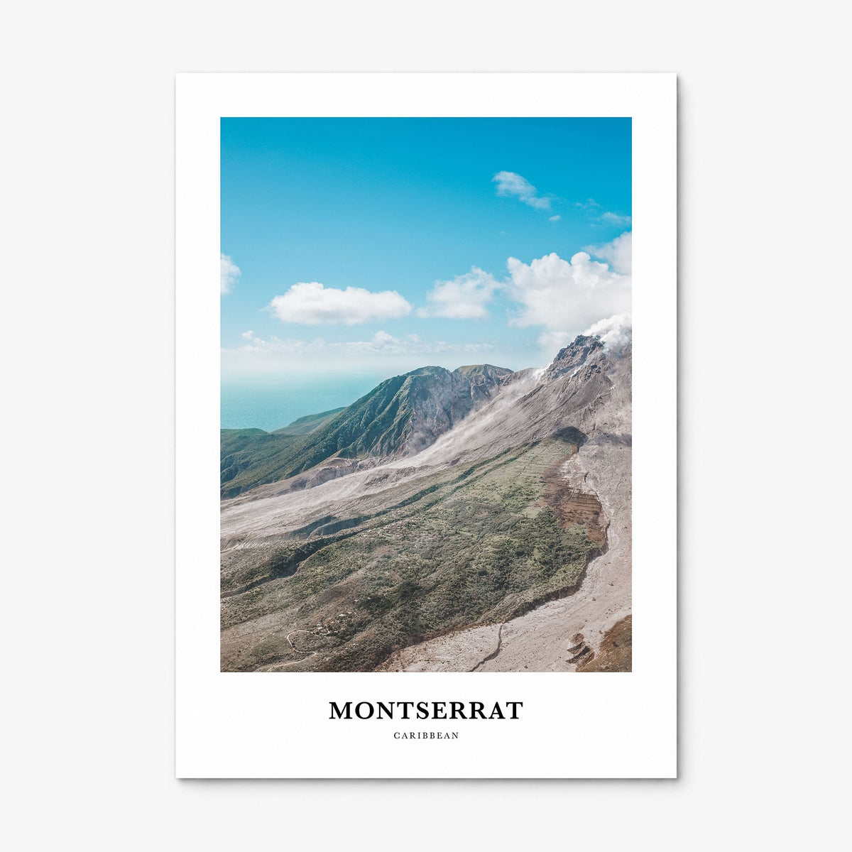 Montserrat, Caribbean Classic Poster, print only (unframed)