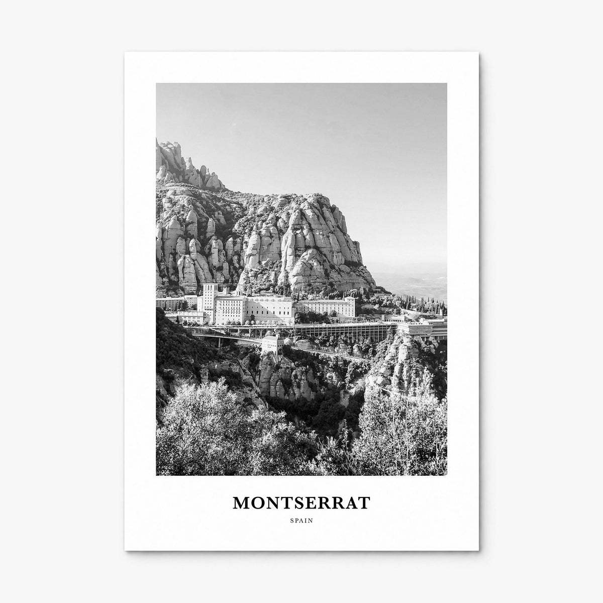 Montserrat, Spain Classic Poster, print only (unframed)