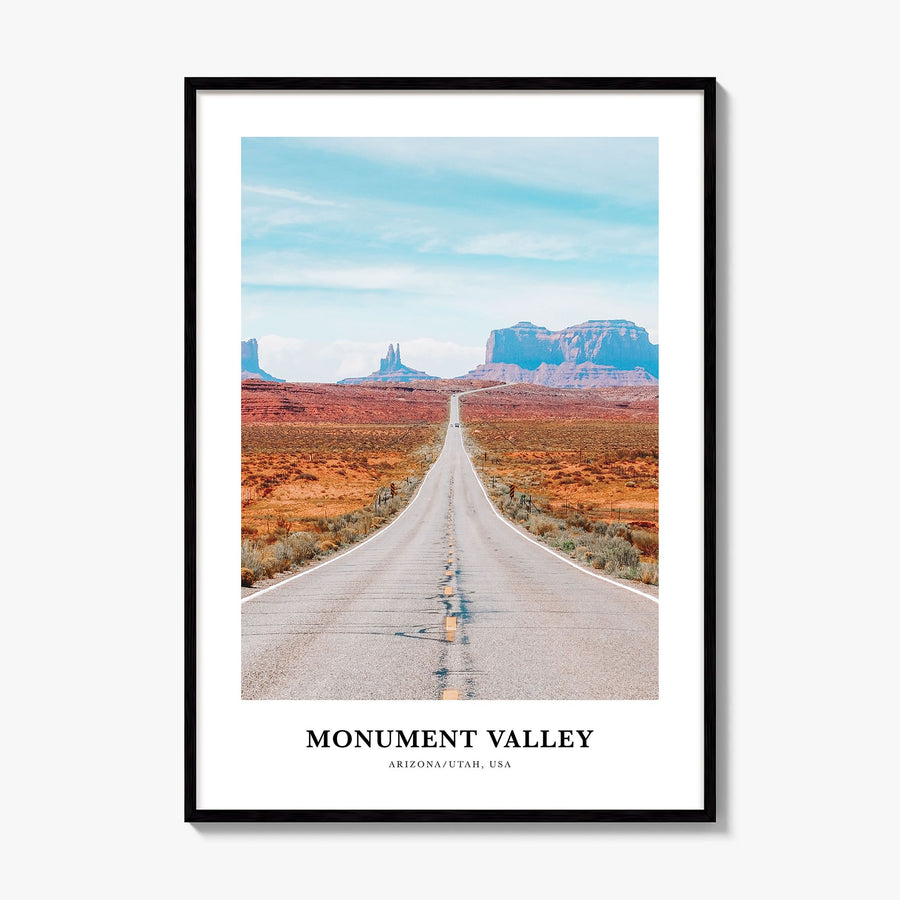 Monument Valley Classic Poster, framed poster mockup