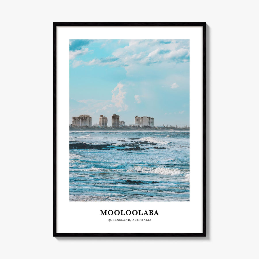 Mooloolaba Classic Poster, framed poster mockup