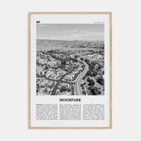 Moorpark Poster Natural Wood / 8x12 in Nbourhood Travel B&W Poster