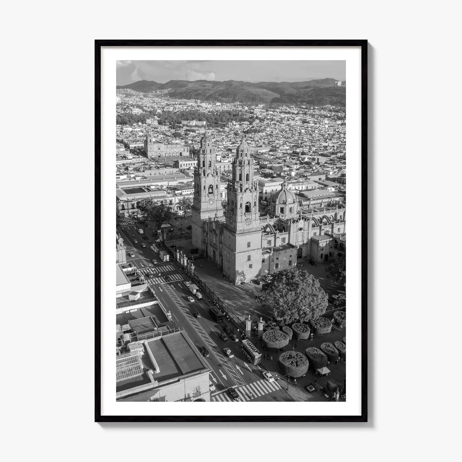 Morelia Photo Poster, framed poster mockup, white border