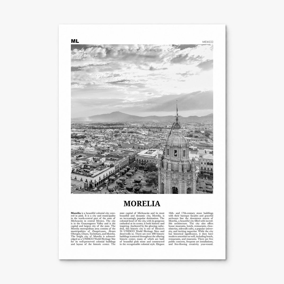 Morelia Newspaper Poster, print only (unframed)