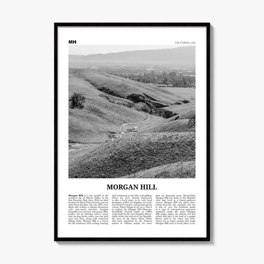 Morgan Hill Newspaper Poster, framed poster mockup