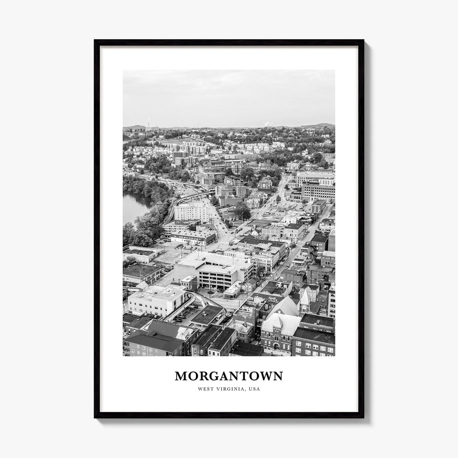 Morgantown Classic Poster, framed poster mockup