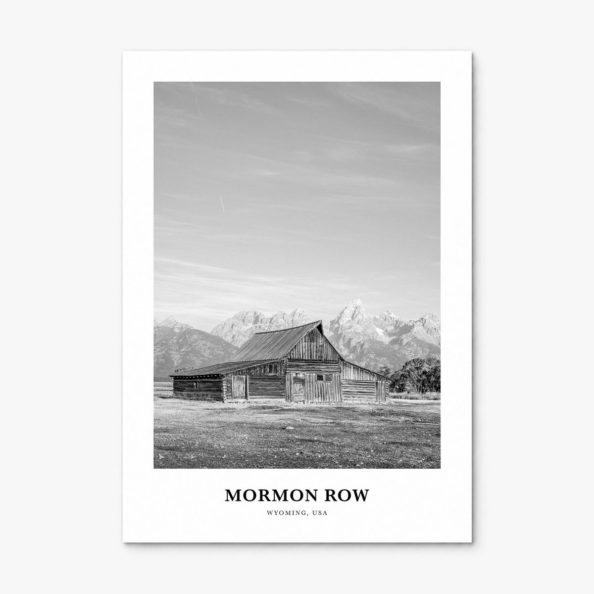 Mormon Row Classic Poster, print only (unframed)
