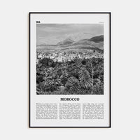 Morocco Poster None / 8x12 in Nbourhood Travel B&W Poster