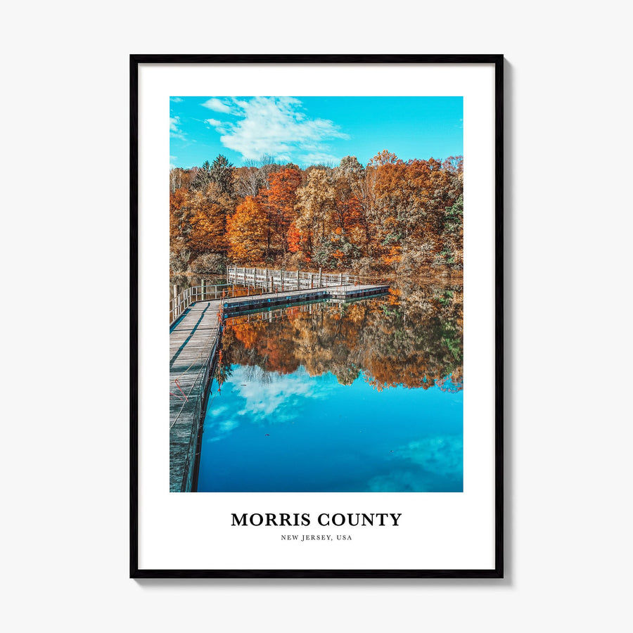 Morris County Classic Poster, framed poster mockup