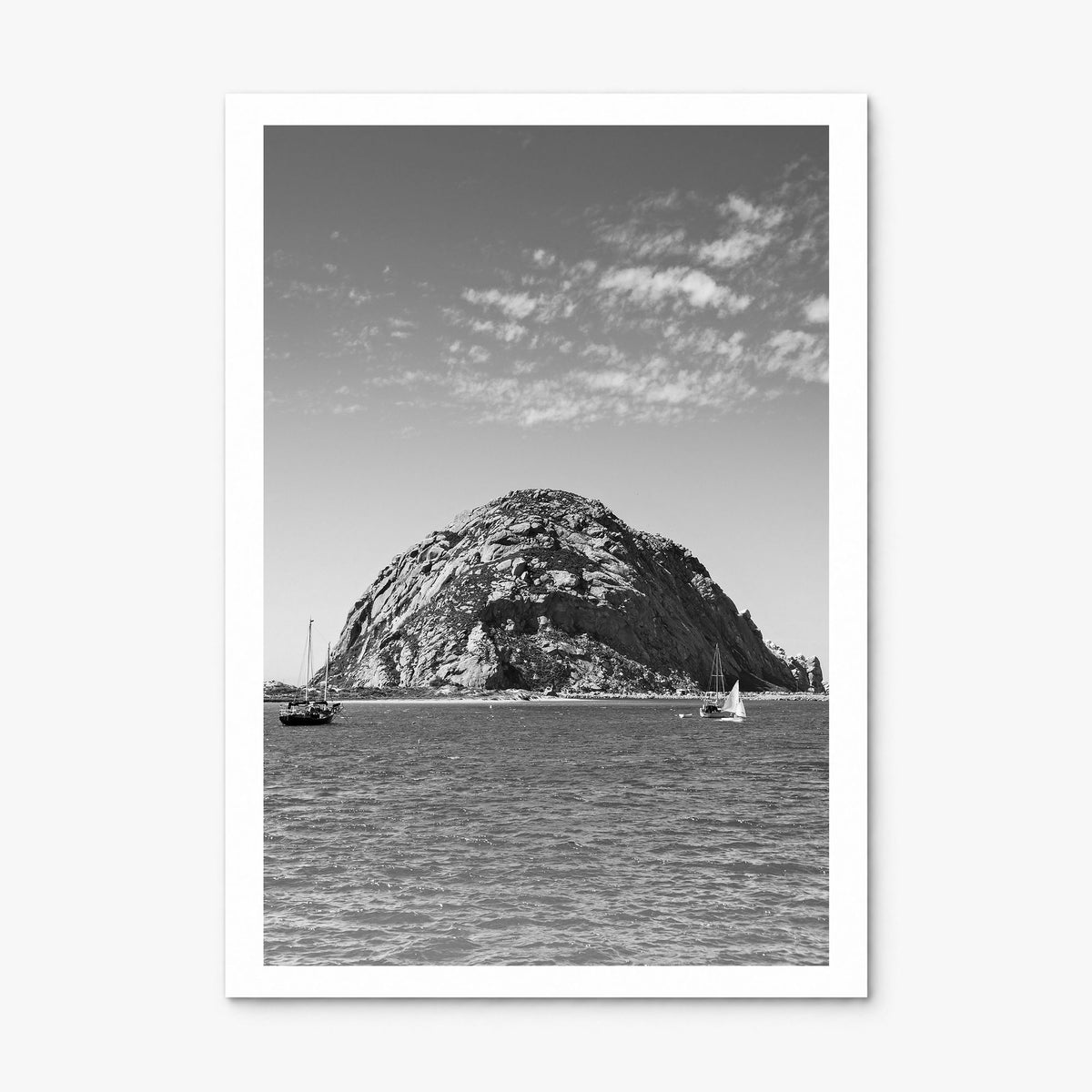 Morro Bay Photo Poster, print only (unframed), white border