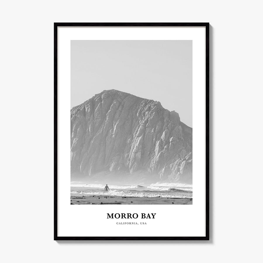Morro Bay Classic No 1 Poster, framed poster mockup