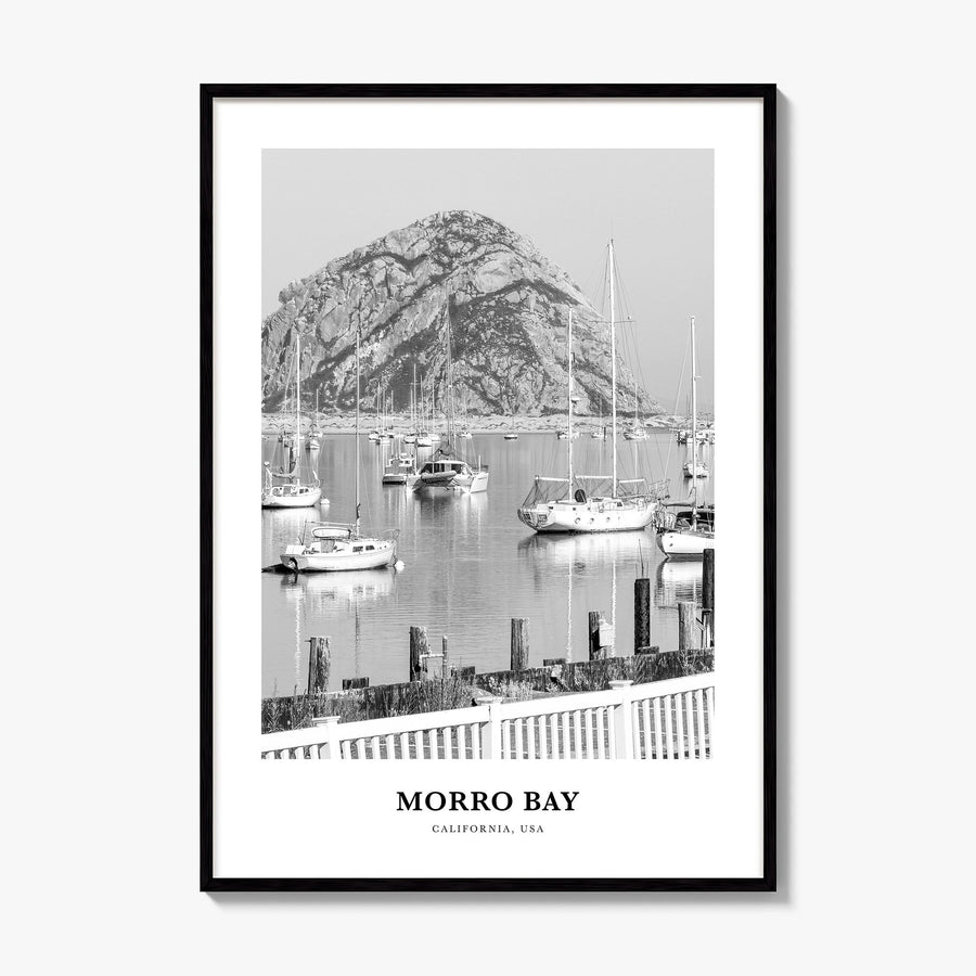 Morro Bay Classic No 2 Poster, framed poster mockup