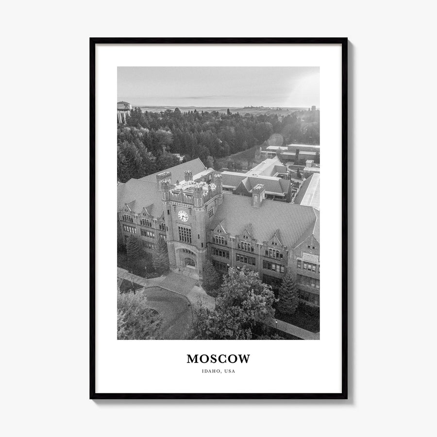 Moscow, Idaho Classic Poster, framed poster mockup