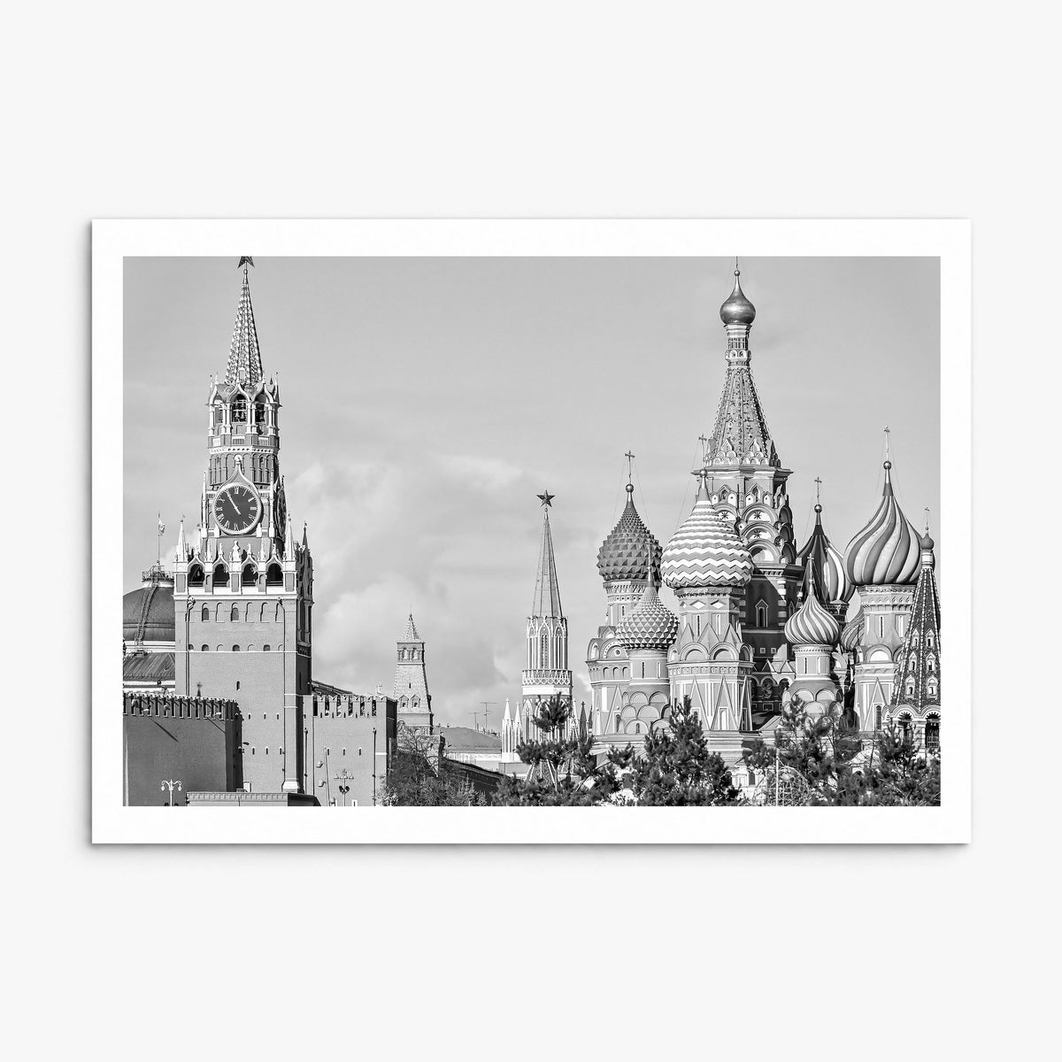 Moscow, Russia Photo Poster, print only (unframed), white border
