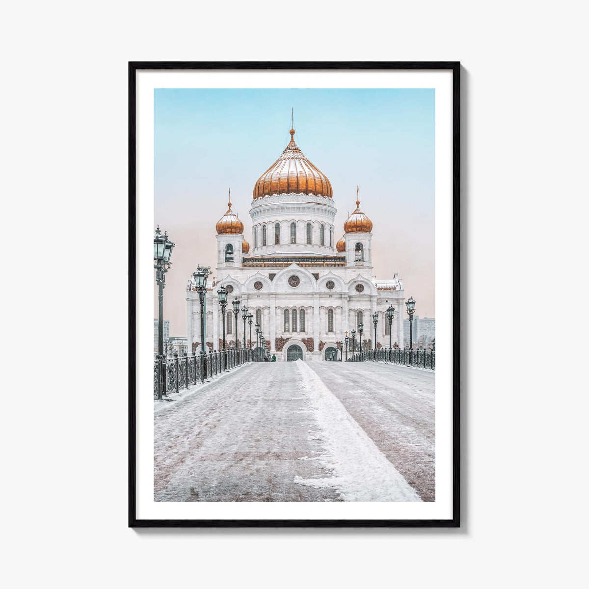 Moscow, Russia no. 3 colorful photo poster of Russia – vertical wall art, unframed print shown in interior mockup
