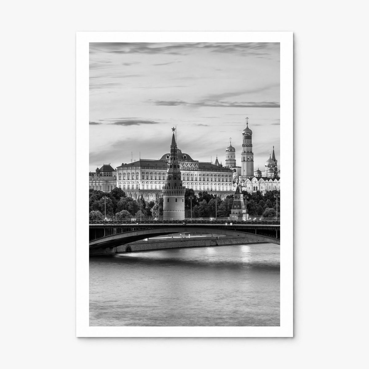 Moscow, Russia Photo Poster, print only (unframed), white border