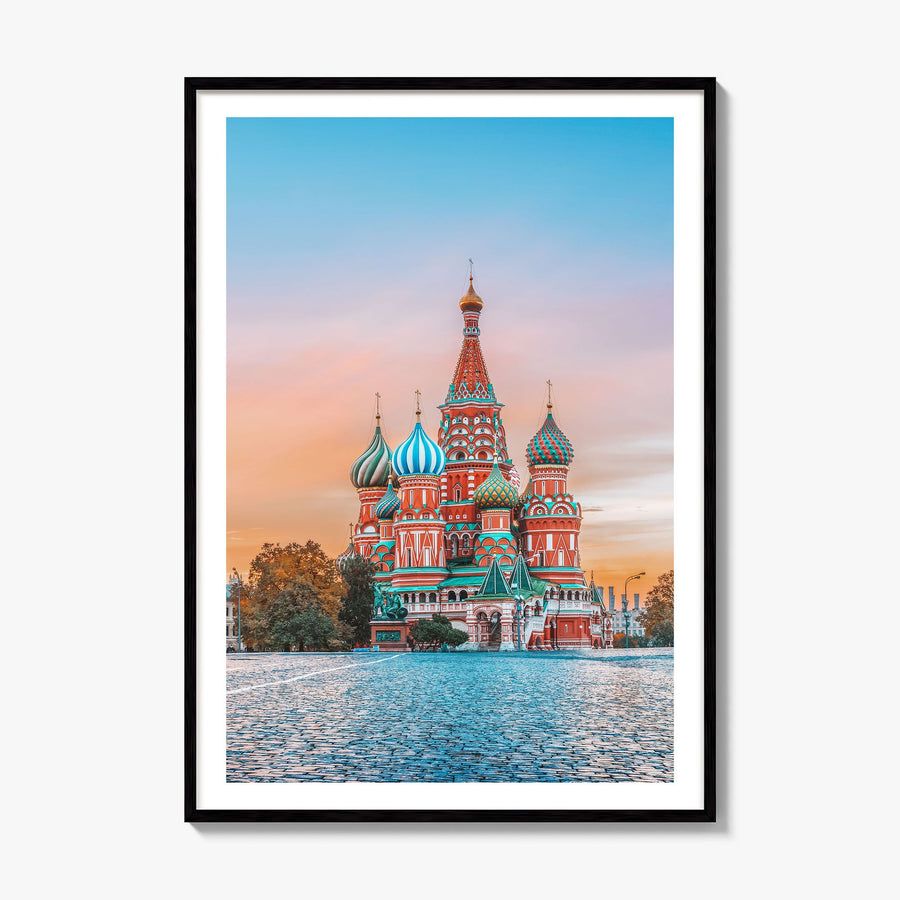 Moscow, Russia Photo No 1 Poster, framed poster mockup, white border