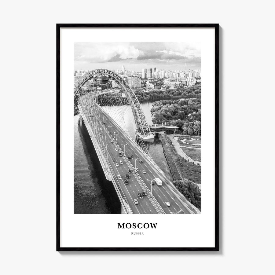 Moscow, Russia Classic No 1 Poster, framed poster mockup