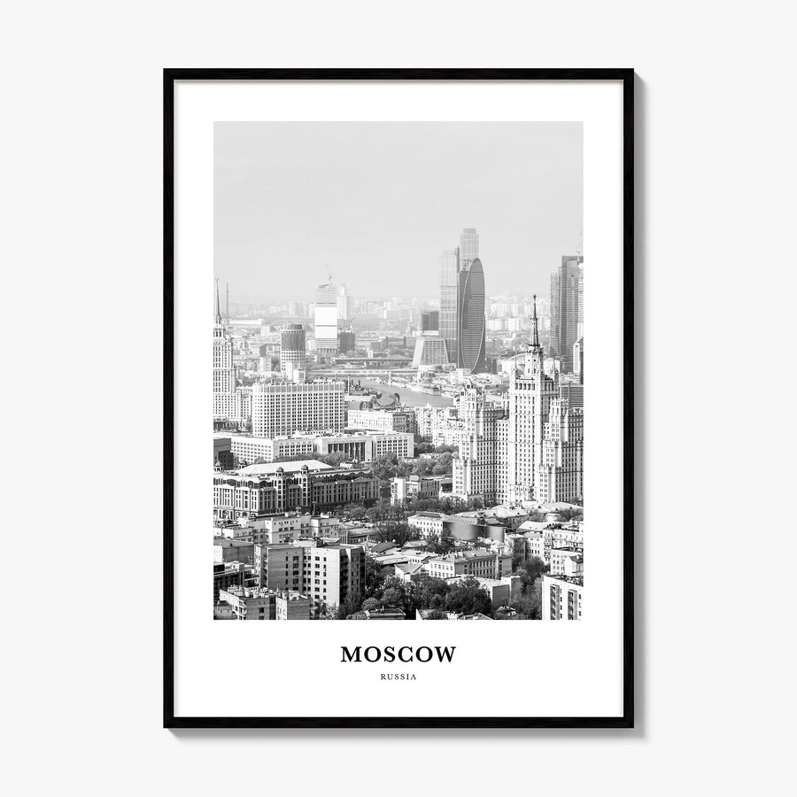 Moscow, Russia Classic No 2 Poster, framed poster mockup